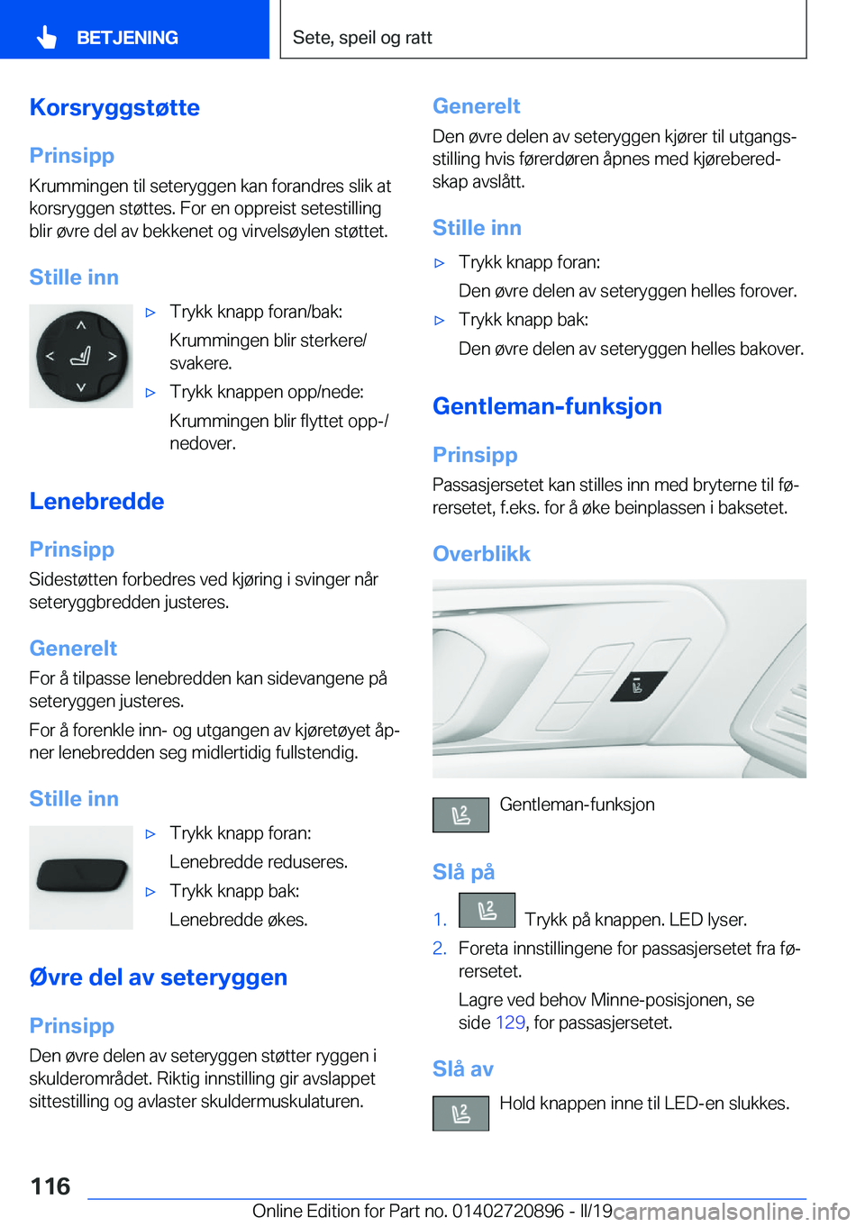 BMW X7 2019  InstruksjonsbØker (in Norwegian) �K�o�r�s�r�y�g�g�s�t�
