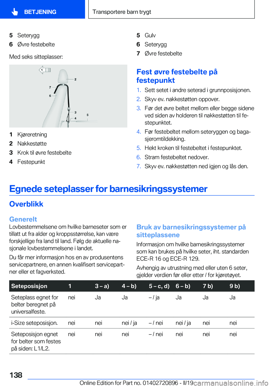 BMW X7 2019  InstruksjonsbØker (in Norwegian) �5�S�e�t�e�r�y�g�g�6�