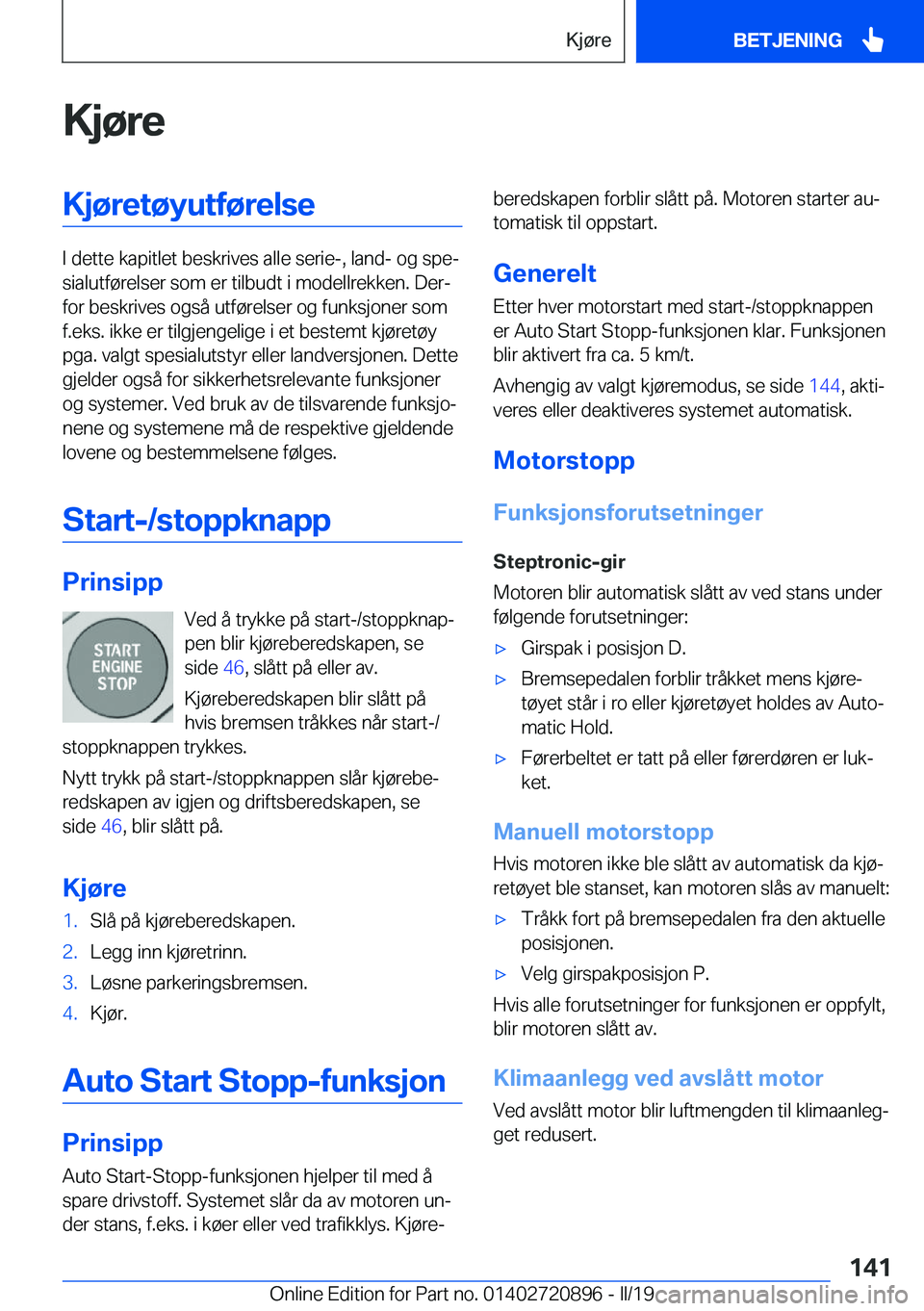 BMW X7 2019  InstruksjonsbØker (in Norwegian) �K�j�