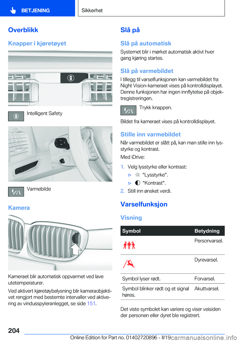 BMW X7 2019  InstruksjonsbØker (in Norwegian) �O�v�e�r�b�l�i�k�k�K�n�a�p�p�e�r��i��k�j�
