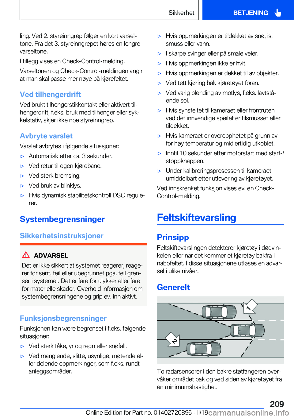 BMW X7 2019  InstruksjonsbØker (in Norwegian) �l�i�n�g�.��V�e�d��2�.��s�t�y�r�e�i�n�n�g�r�e�p��f�