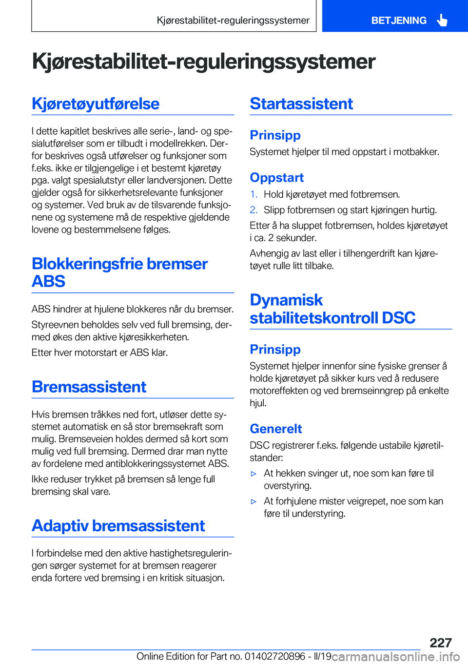 BMW X7 2019  InstruksjonsbØker (in Norwegian) �K�j�