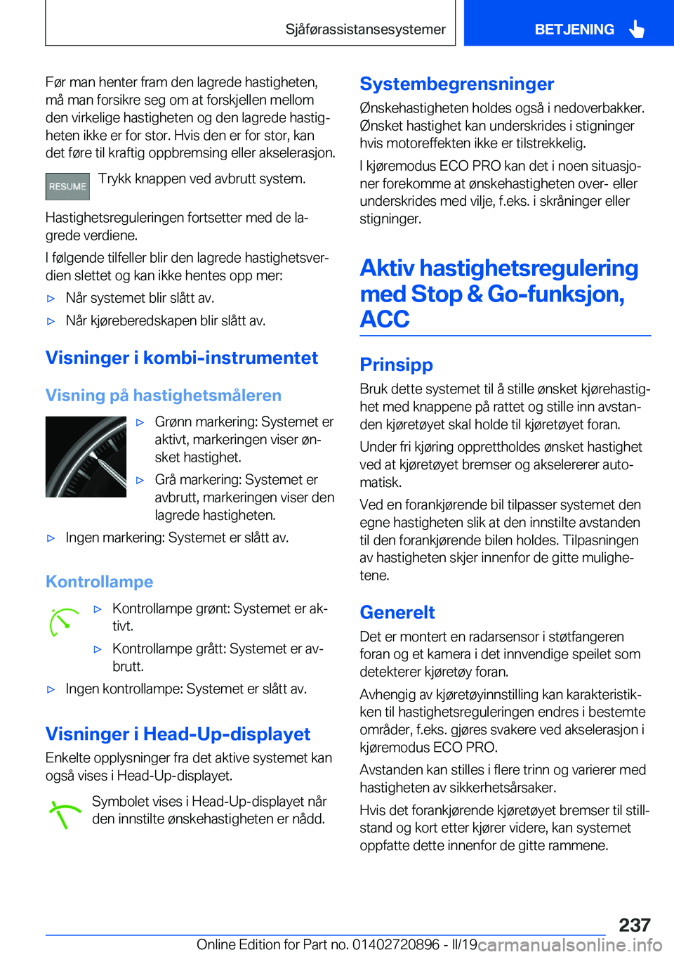 BMW X7 2019  InstruksjonsbØker (in Norwegian) �F�