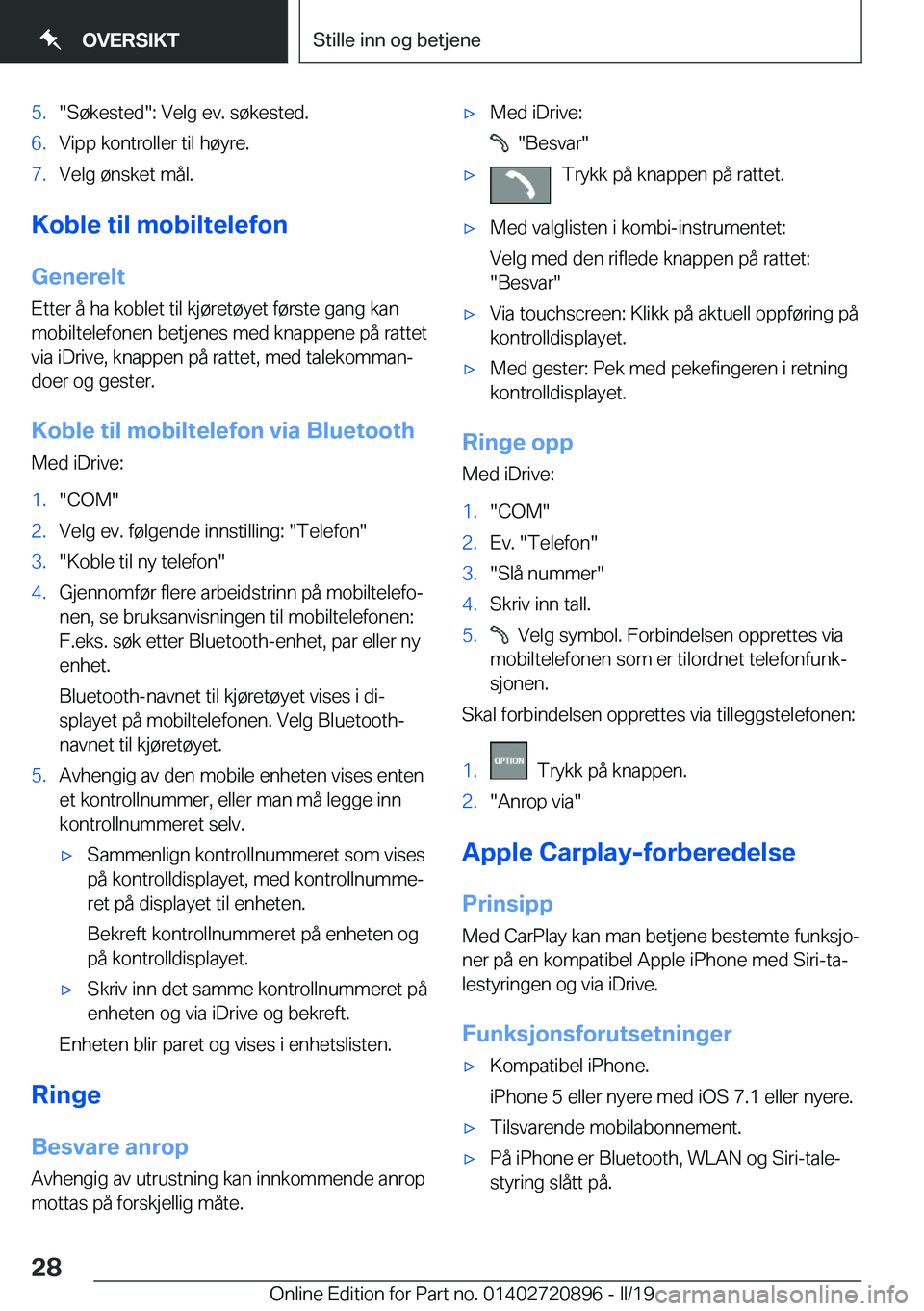 BMW X7 2019  InstruksjonsbØker (in Norwegian) �5�.��S�