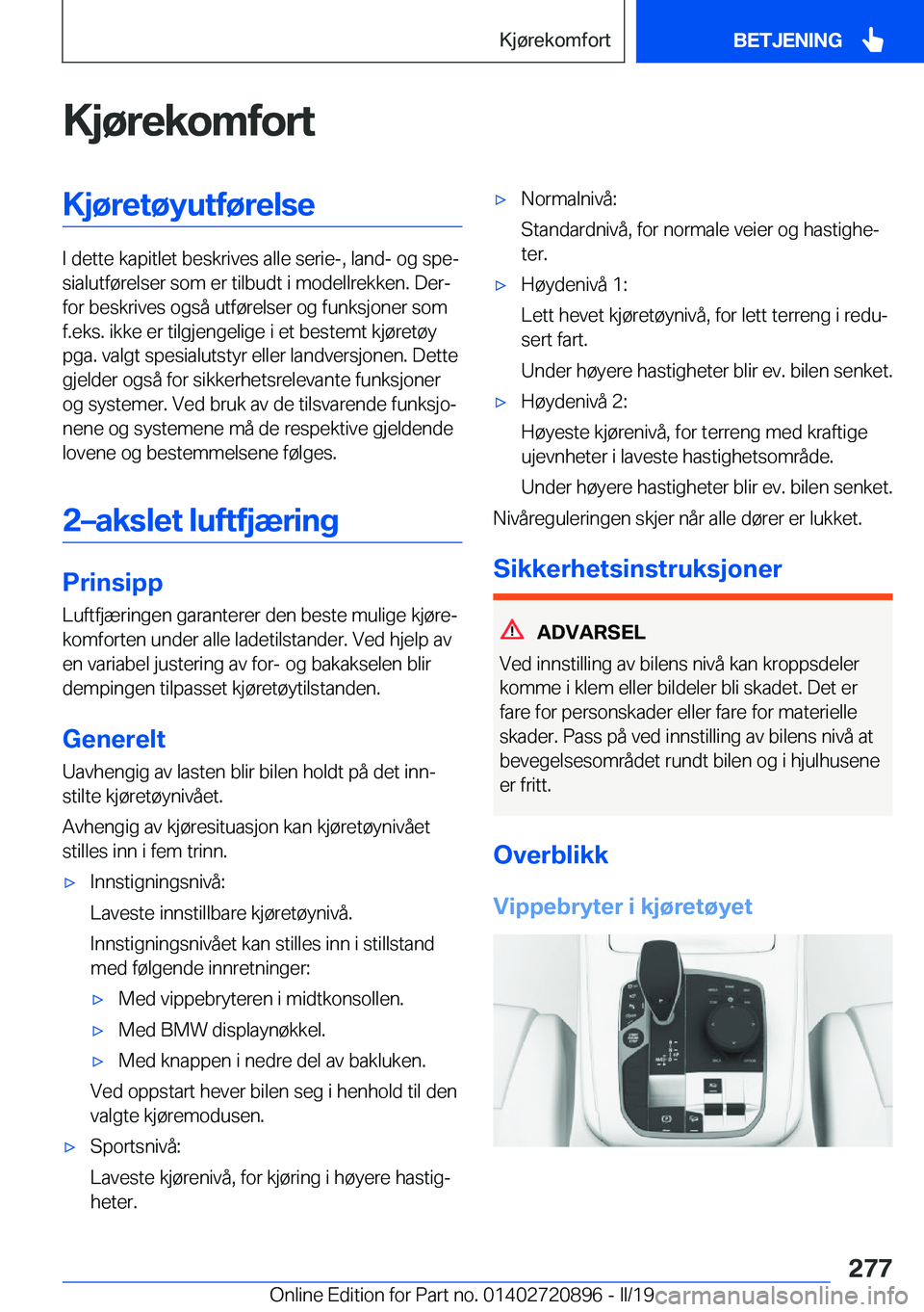 BMW X7 2019  InstruksjonsbØker (in Norwegian) �K�j�