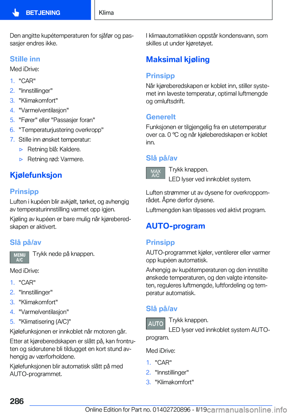 BMW X7 2019  InstruksjonsbØker (in Norwegian) �D�e�n��a�n�g�i�t�t�e��k�u�p�