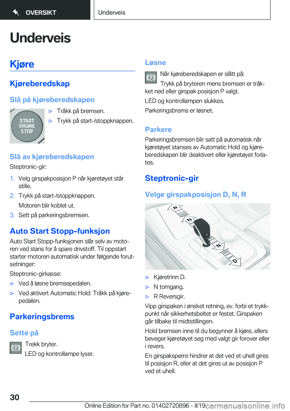 BMW X7 2019  InstruksjonsbØker (in Norwegian) �U�n�d�e�r�v�e�i�s�K�j�