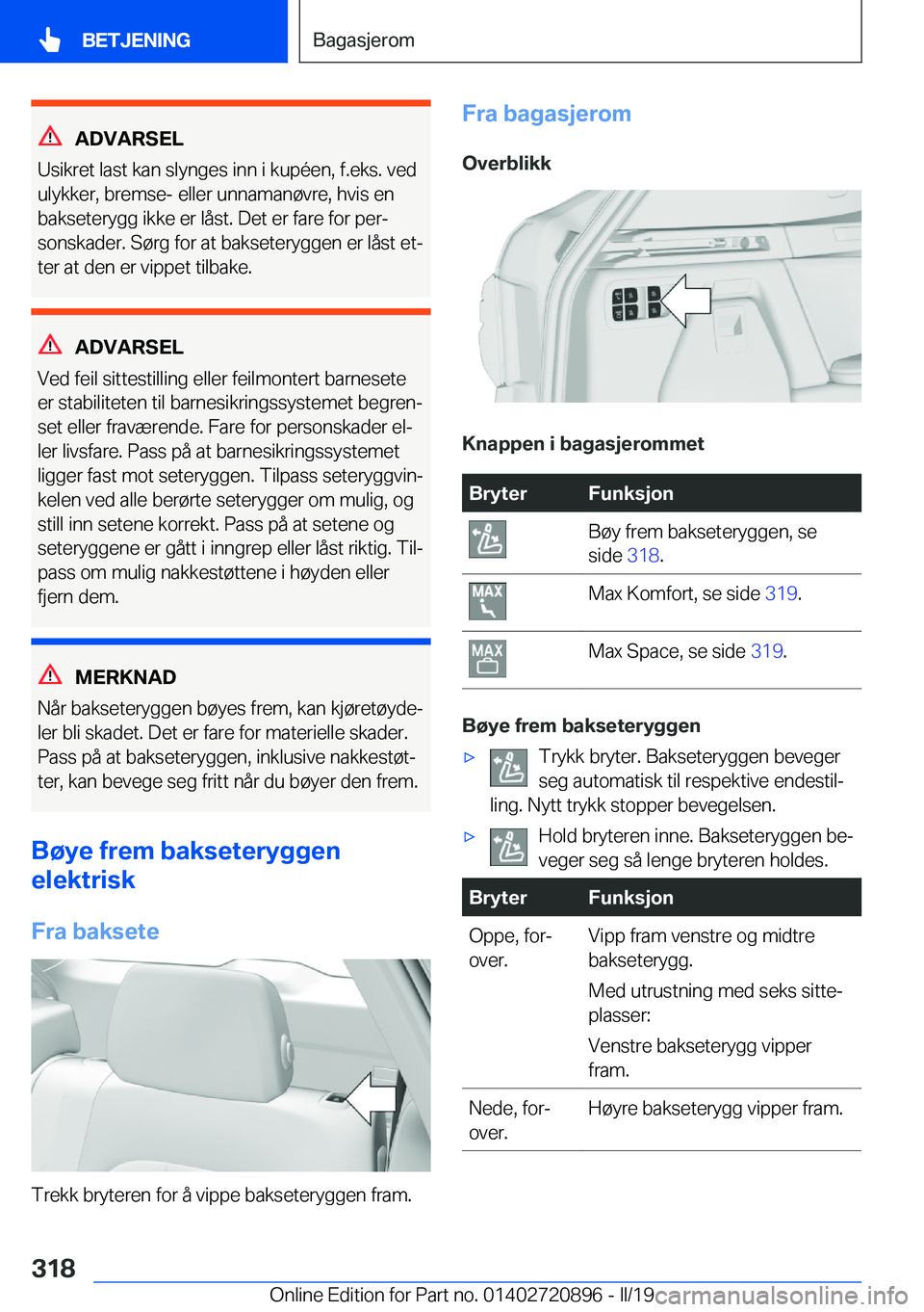 BMW X7 2019  InstruksjonsbØker (in Norwegian) �A�D�V�A�R�S�E�L
�U�s�i�k�r�e�t��l�a�s�t��k�a�n��s�l�y�n�g�e�s��i�n�n��i��k�u�p�