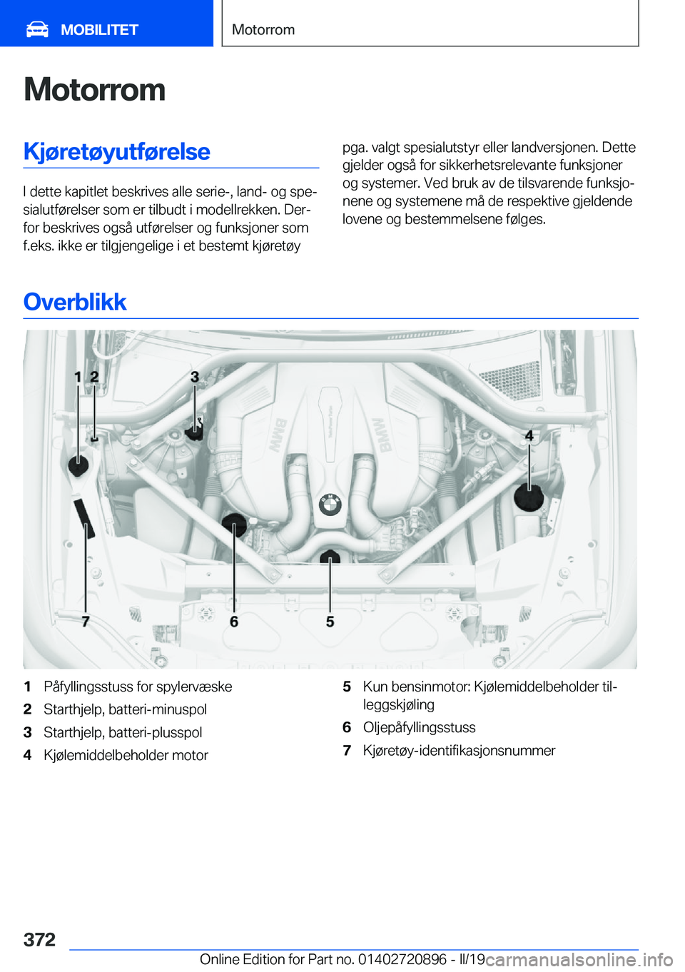 BMW X7 2019  InstruksjonsbØker (in Norwegian) �M�o�t�o�r�r�o�m�K�j�