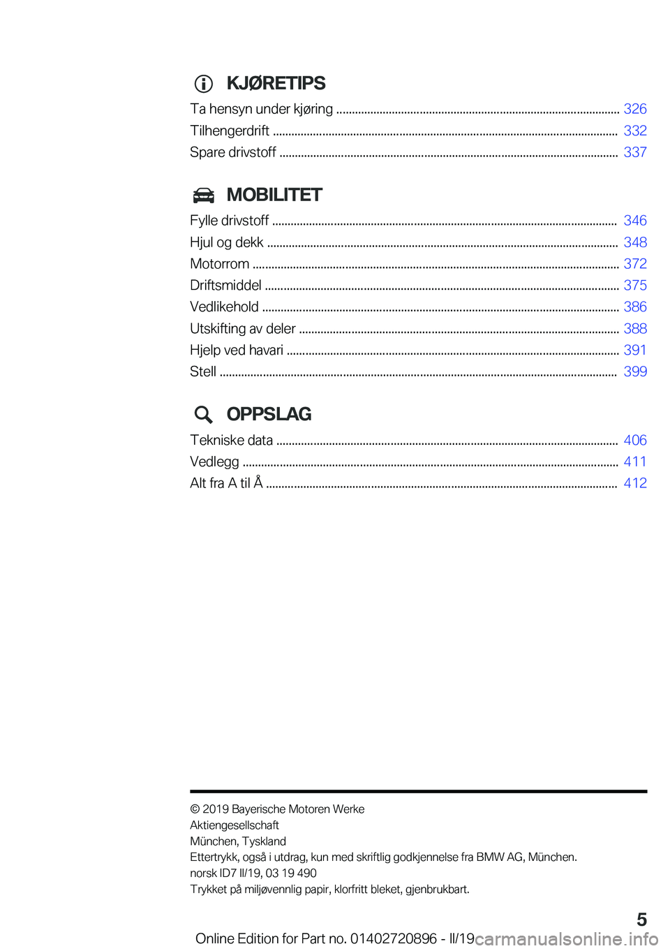 BMW X7 2019  InstruksjonsbØker (in Norwegian) �K�J�