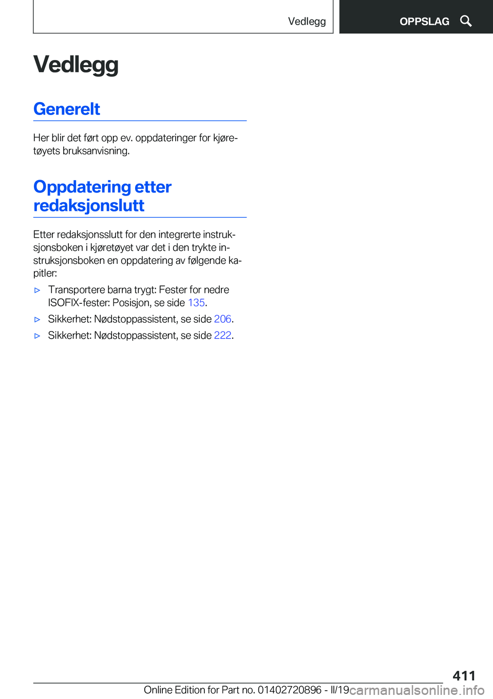 BMW X7 2019  InstruksjonsbØker (in Norwegian) �V�e�d�l�e�g�g�G�e�n�e�r�e�l�t
�H�e�r��b�l�i�r��d�e�t��f�
