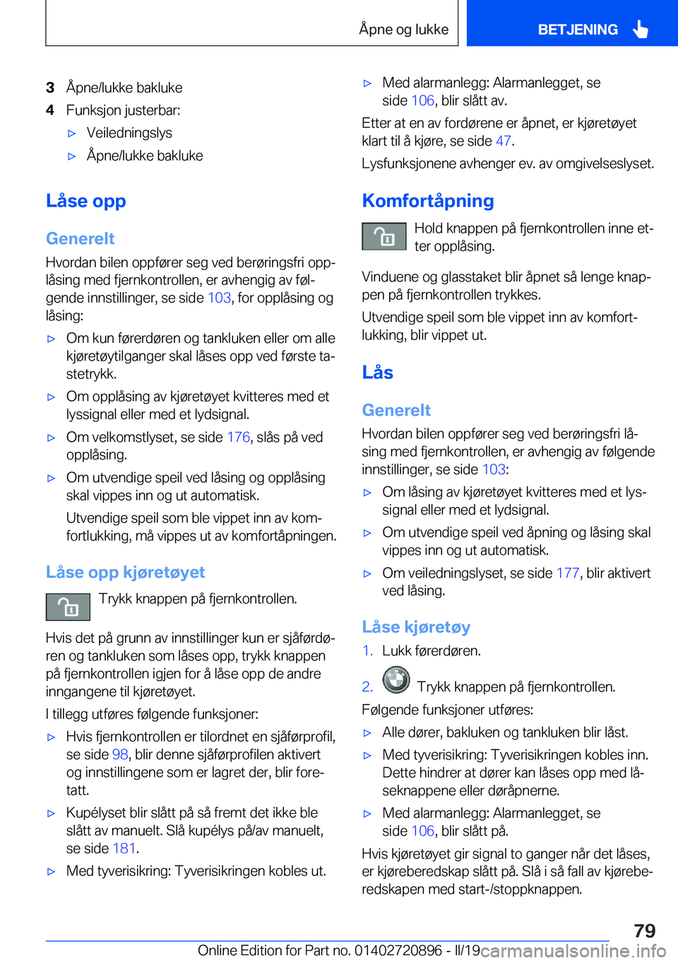 BMW X7 2019  InstruksjonsbØker (in Norwegian) �3�