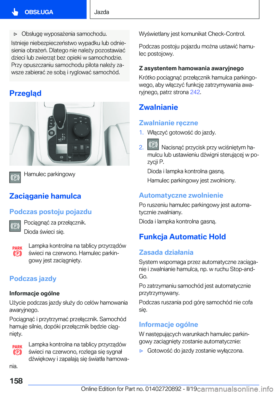 BMW X7 2019  Instrukcja obsługi (in Polish) 'x�O�b�s�ł�u�g�