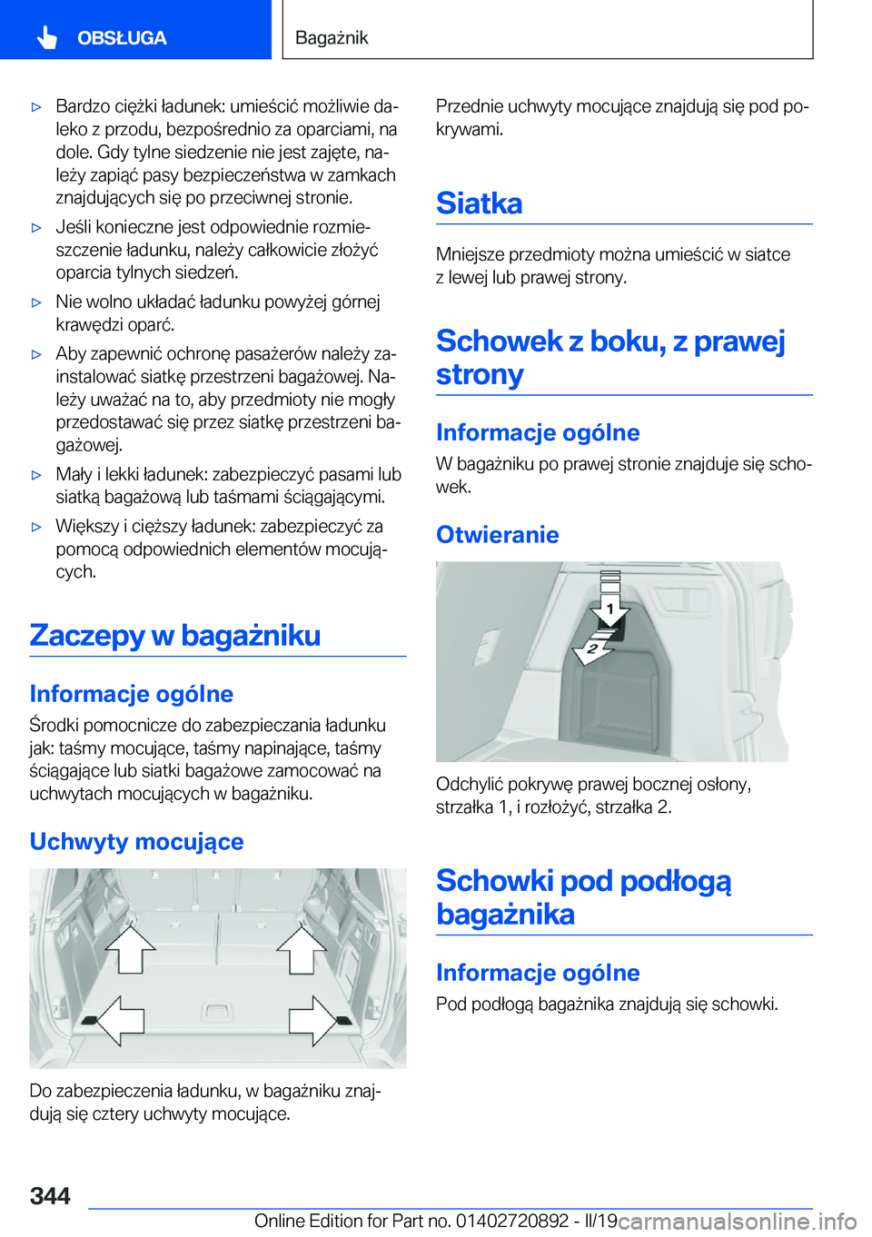 BMW X7 2019  Instrukcja obsługi (in Polish) 'x�B�a�r�d�z�o��c�i�