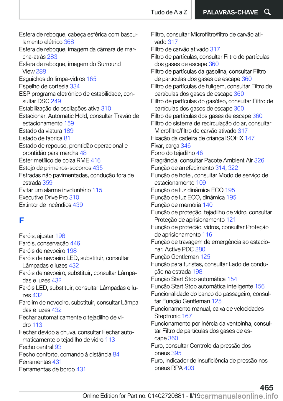 BMW X7 2019  Manual do condutor (in Portuguese) �E�s�f�e�r�a��d�e��r�e�b�o�q�u�e�,��c�a�b�e�