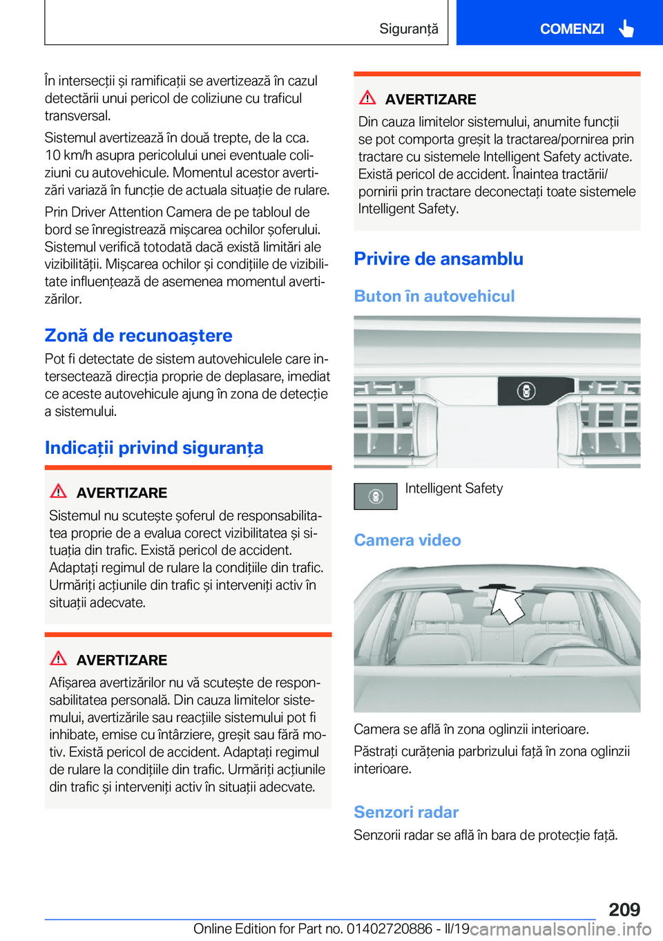 BMW X7 2019  Ghiduri De Utilizare (in Romanian) �