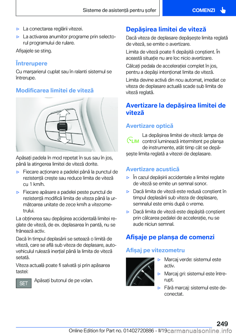 BMW X7 2019  Ghiduri De Utilizare (in Romanian) 'x�L�a��c�o�n�e�c�t�a�r�e�a��r�e�g�l�