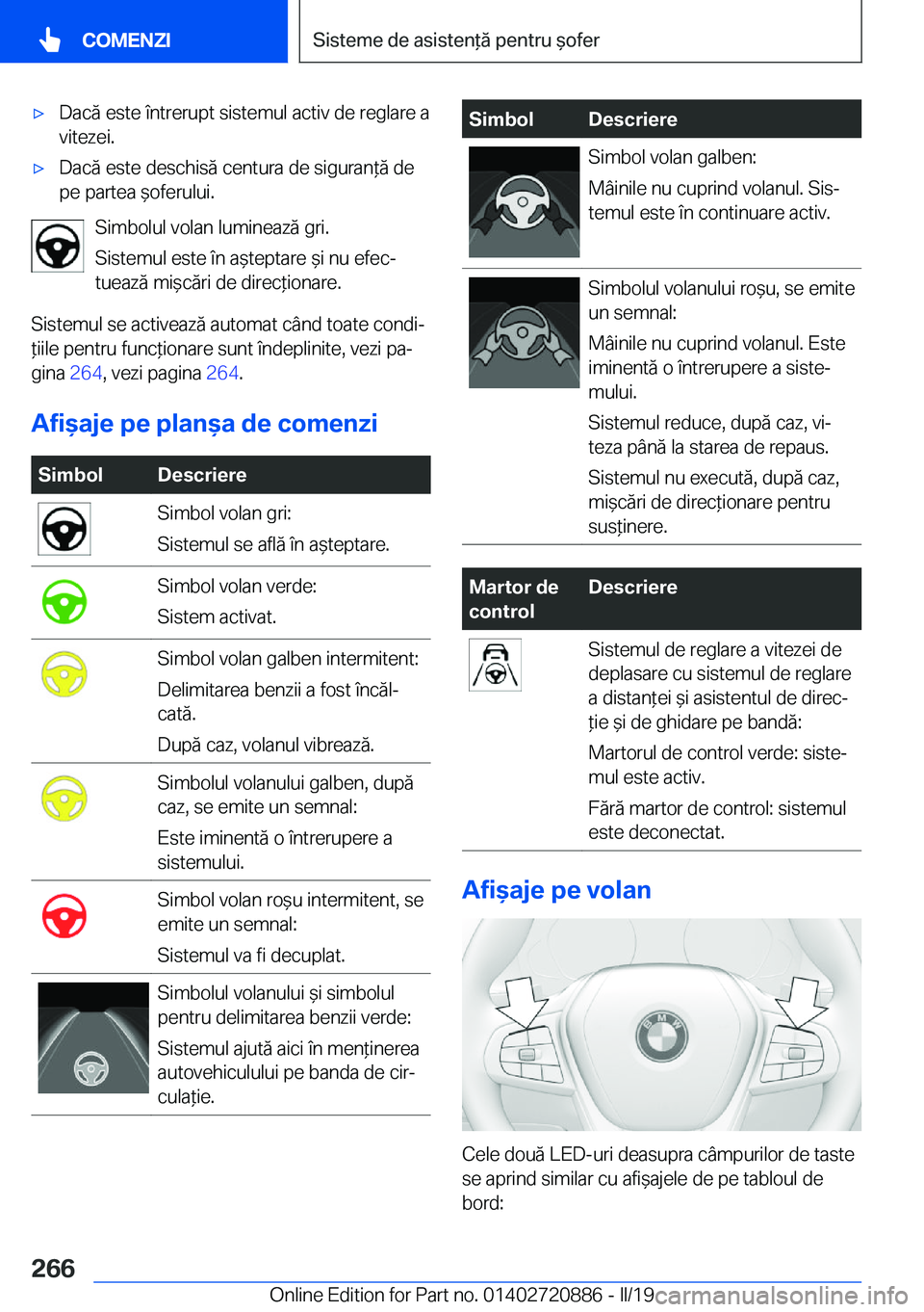 BMW X7 2019  Ghiduri De Utilizare (in Romanian) 'x�D�a�c�