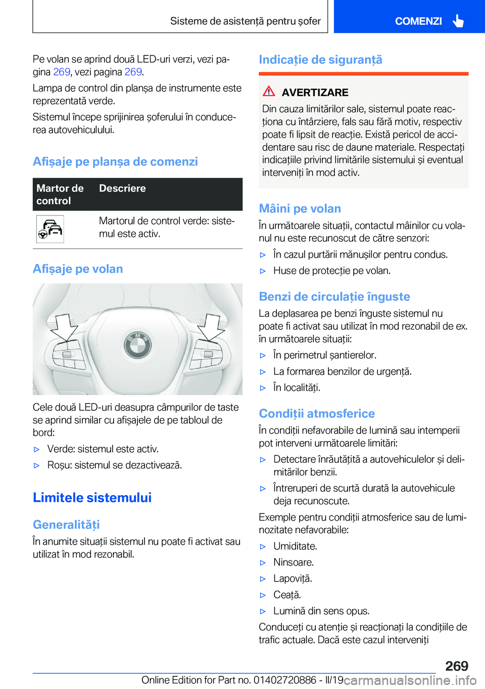 BMW X7 2019  Ghiduri De Utilizare (in Romanian) �P�e��v�o�l�a�n��s�e��a�p�r�i�n�d��d�o�u�