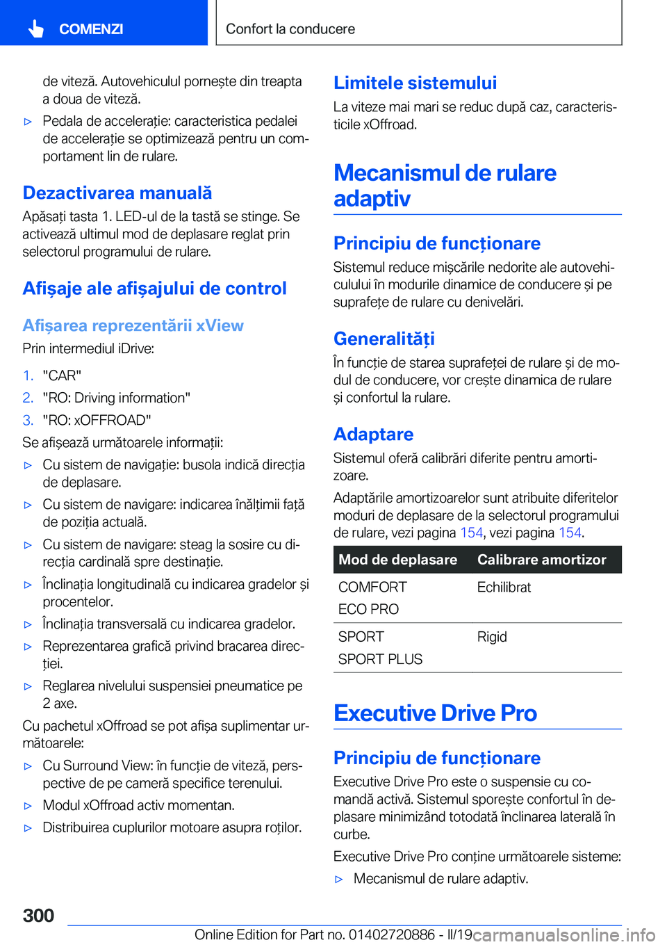BMW X7 2019  Ghiduri De Utilizare (in Romanian) �d�e��v�i�t�e�z�