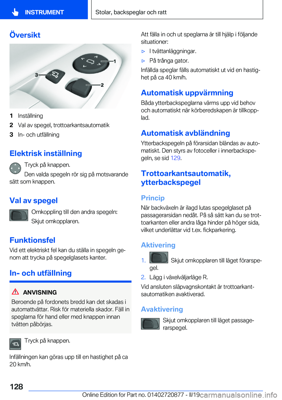 BMW X7 2019  InstruktionsbÖcker (in Swedish) �