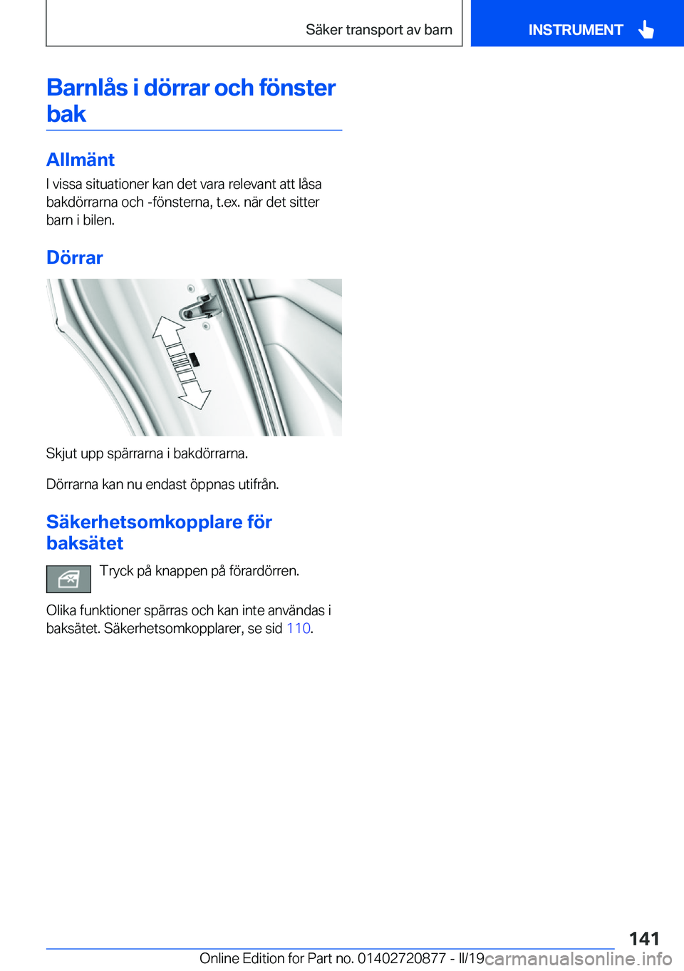 BMW X7 2019  InstruktionsbÖcker (in Swedish) �B�a�r�n�l�å�s��i��d�