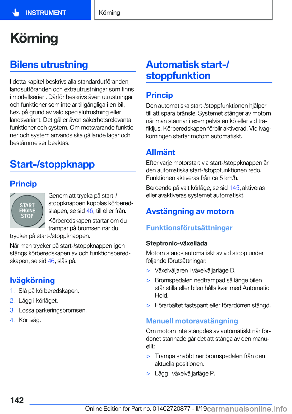 BMW X7 2019  InstruktionsbÖcker (in Swedish) �K�