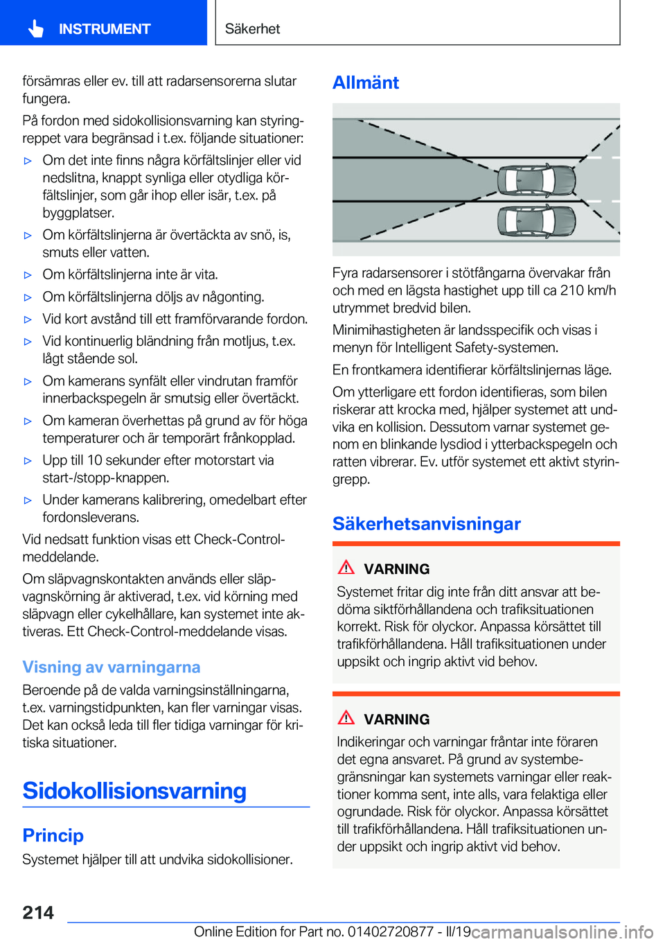 BMW X7 2019  InstruktionsbÖcker (in Swedish) �f�