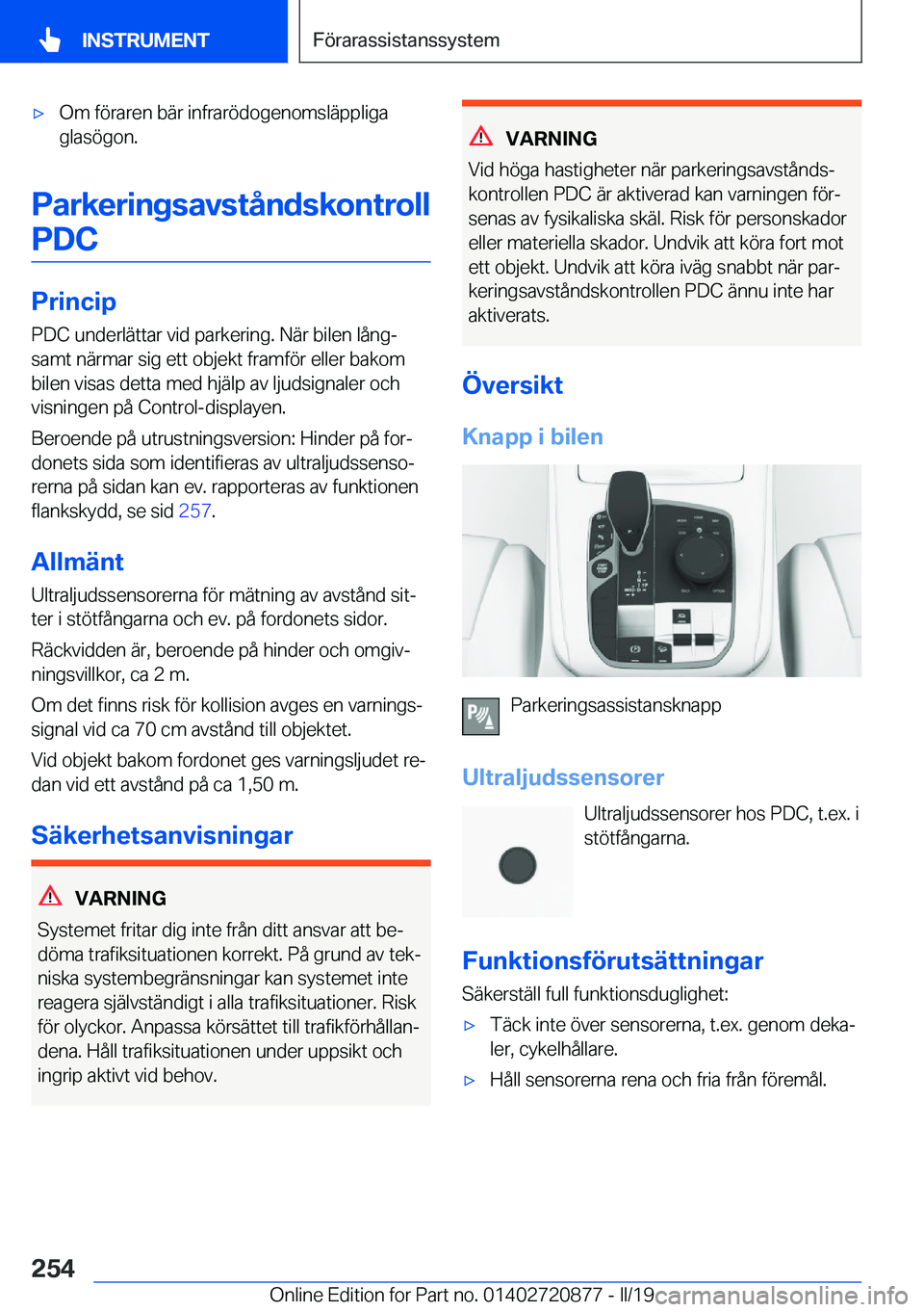 BMW X7 2019  InstruktionsbÖcker (in Swedish) x�O�m��f�
