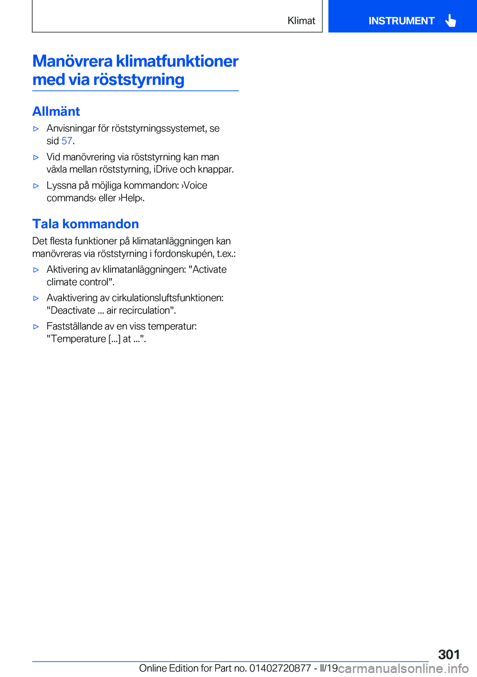 BMW X7 2019  InstruktionsbÖcker (in Swedish) �M�a�n�