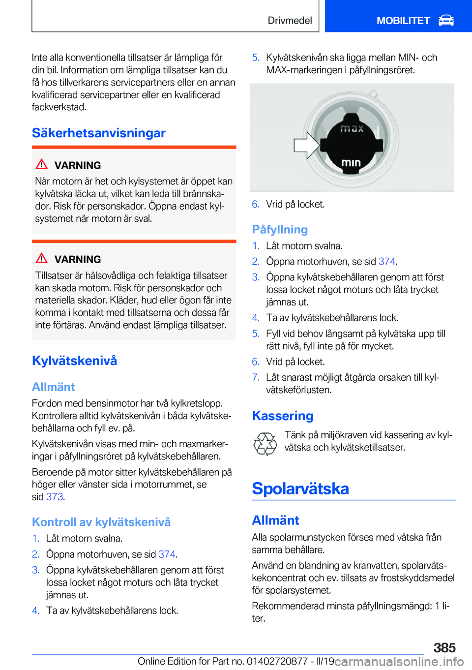 BMW X7 2019  InstruktionsbÖcker (in Swedish) �I�n�t�e��a�l�l�a��k�o�n�v�e�n�t�i�o�n�e�l�l�a��t�i�l�l�s�a�t�s�e�r��ä�r��l�ä�m�p�l�i�g�a��f�