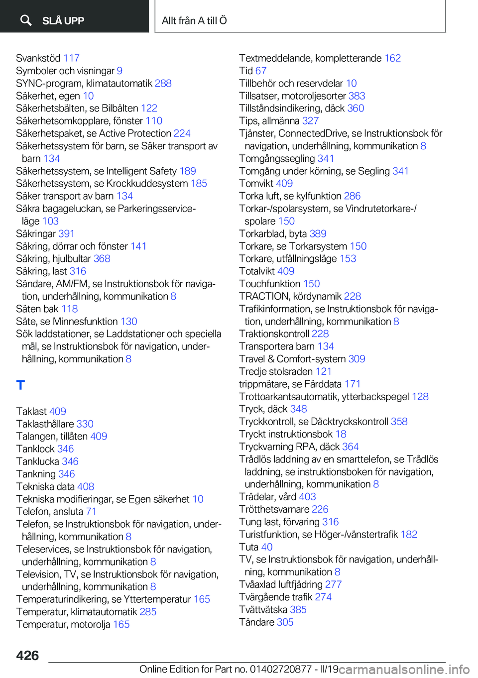 BMW X7 2019  InstruktionsbÖcker (in Swedish) �S�v�a�n�k�s�t�