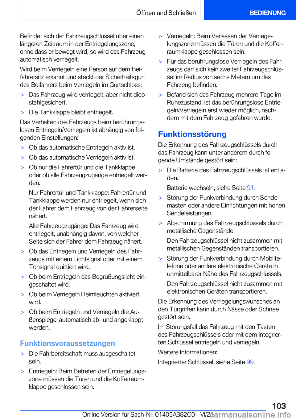 BMW Z4 2022  Betriebsanleitungen (in German) �B�e�f�i�n�d�e�t��s�i�c�h��d�e�r��F�a�h�r�z�e�u�g�s�c�h�l�