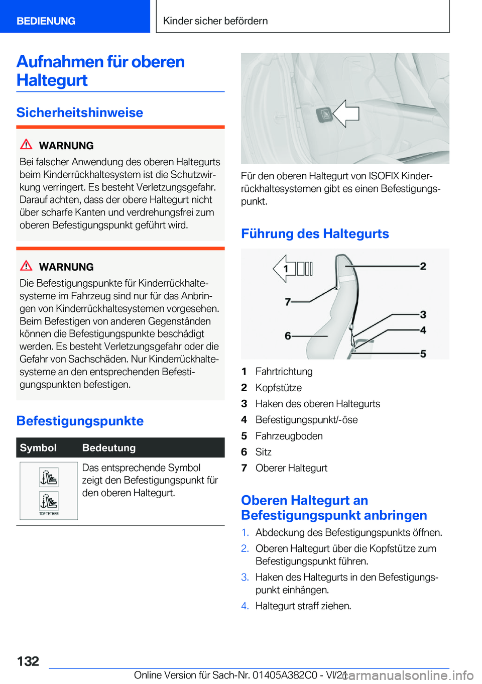 BMW Z4 2022  Betriebsanleitungen (in German) �A�u�f�n�a�h�m�e�n��f�