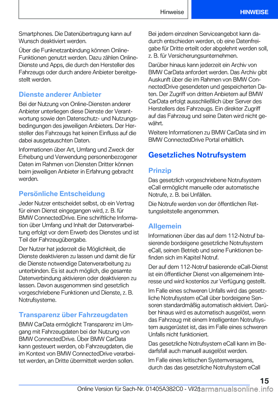 BMW Z4 2022  Betriebsanleitungen (in German) �S�m�a�r�t�p�h�o�n�e�s�.��D�i�e��D�a�t�e�n�