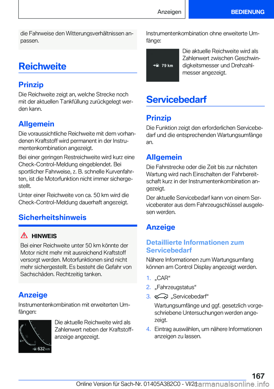 BMW Z4 2022  Betriebsanleitungen (in German) �d�i�e��F�a�h�r�w�e�i�s�e��d�e�n��W�i�t�t�e�r�u�n�g�s�v�e�r�h�
