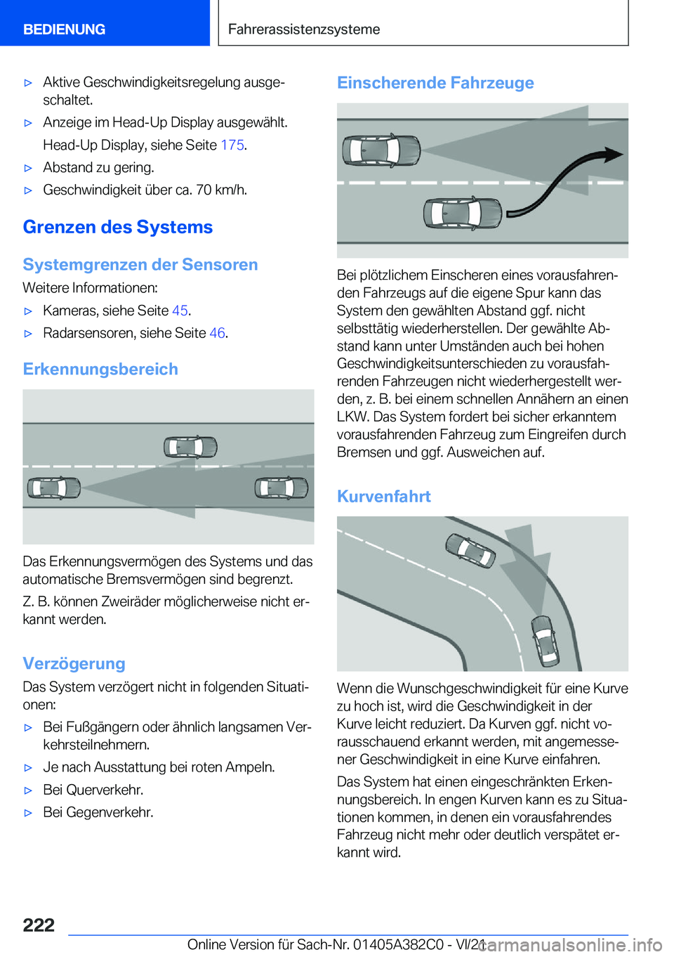 BMW Z4 2022  Betriebsanleitungen (in German) x�A�k�t�i�v�e��G�e�s�c�h�w�i�n�d�i�g�k�e�i�t�s�r�e�g�e�l�u�n�g��a�u�s�g�ej�s�c�h�a�l�t�e�t�.x�A�n�z�e�i�g�e��i�m��H�e�a�d�-�U�p��D�i�s�p�l�a�y��a�u�s�g�e�w�