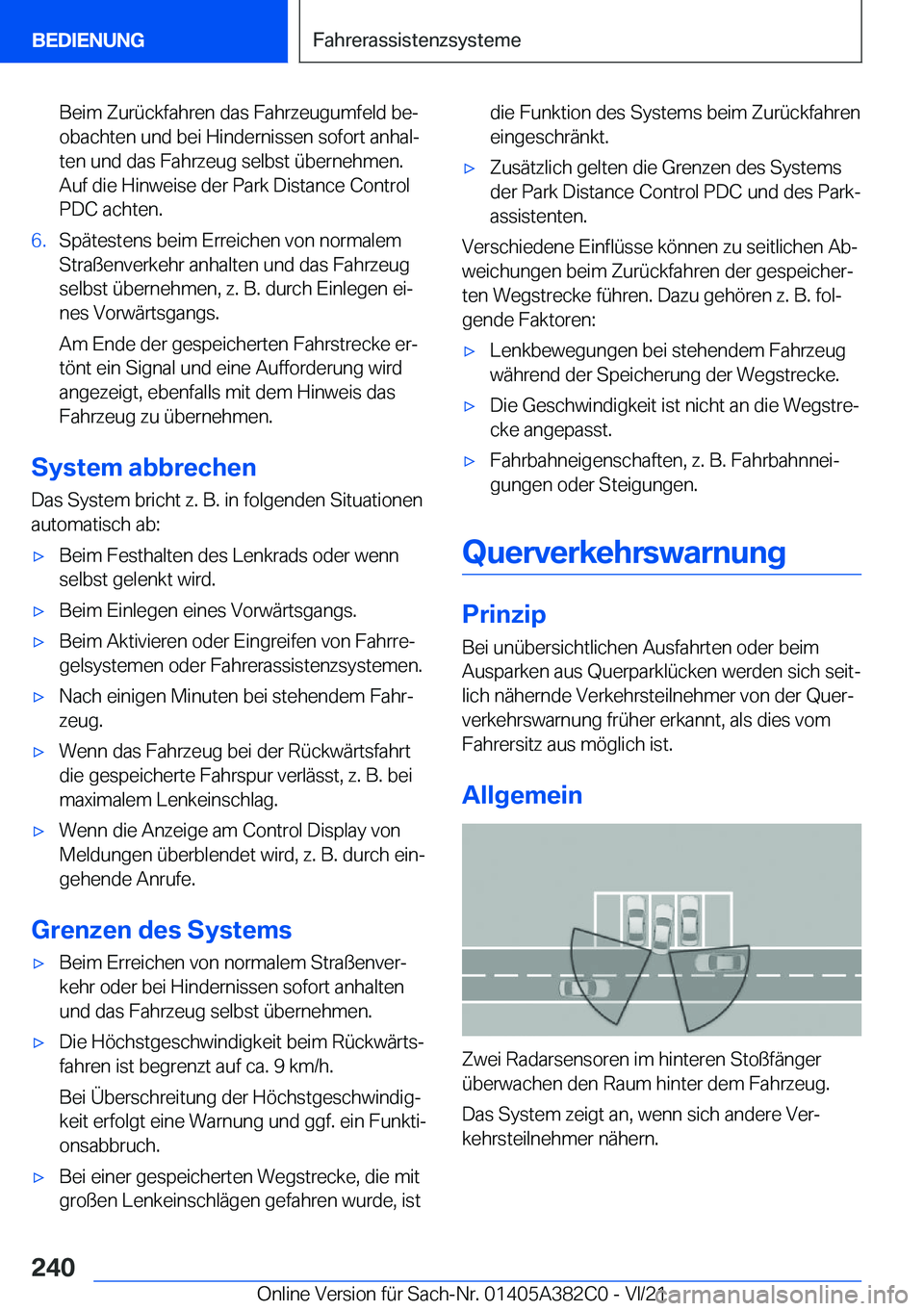 BMW Z4 2022  Betriebsanleitungen (in German) �B�e�i�m��Z�u�r�