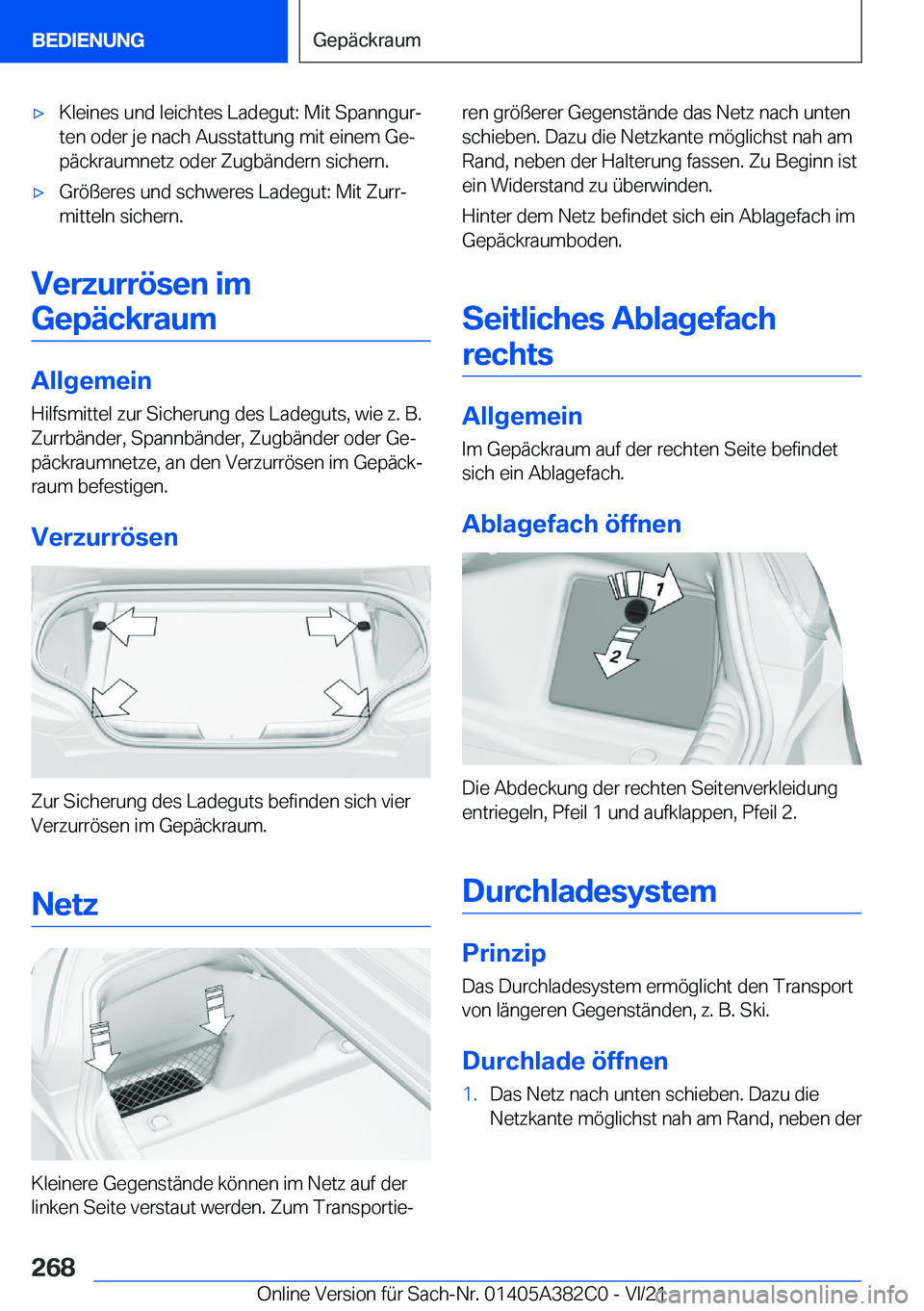 BMW Z4 2022  Betriebsanleitungen (in German) x�K�l�e�i�n�e�s��u�n�d��l�e�i�c�h�t�e�s��L�a�d�e�g�u�t�:��M�i�t��S�p�a�n�n�g�u�rj
�t�e�n��o�d�e�r��j�e��n�a�c�h��A�u�s�s�t�a�t�t�u�n�g��m�i�t��e�i�n�e�m��G�ej
�p�