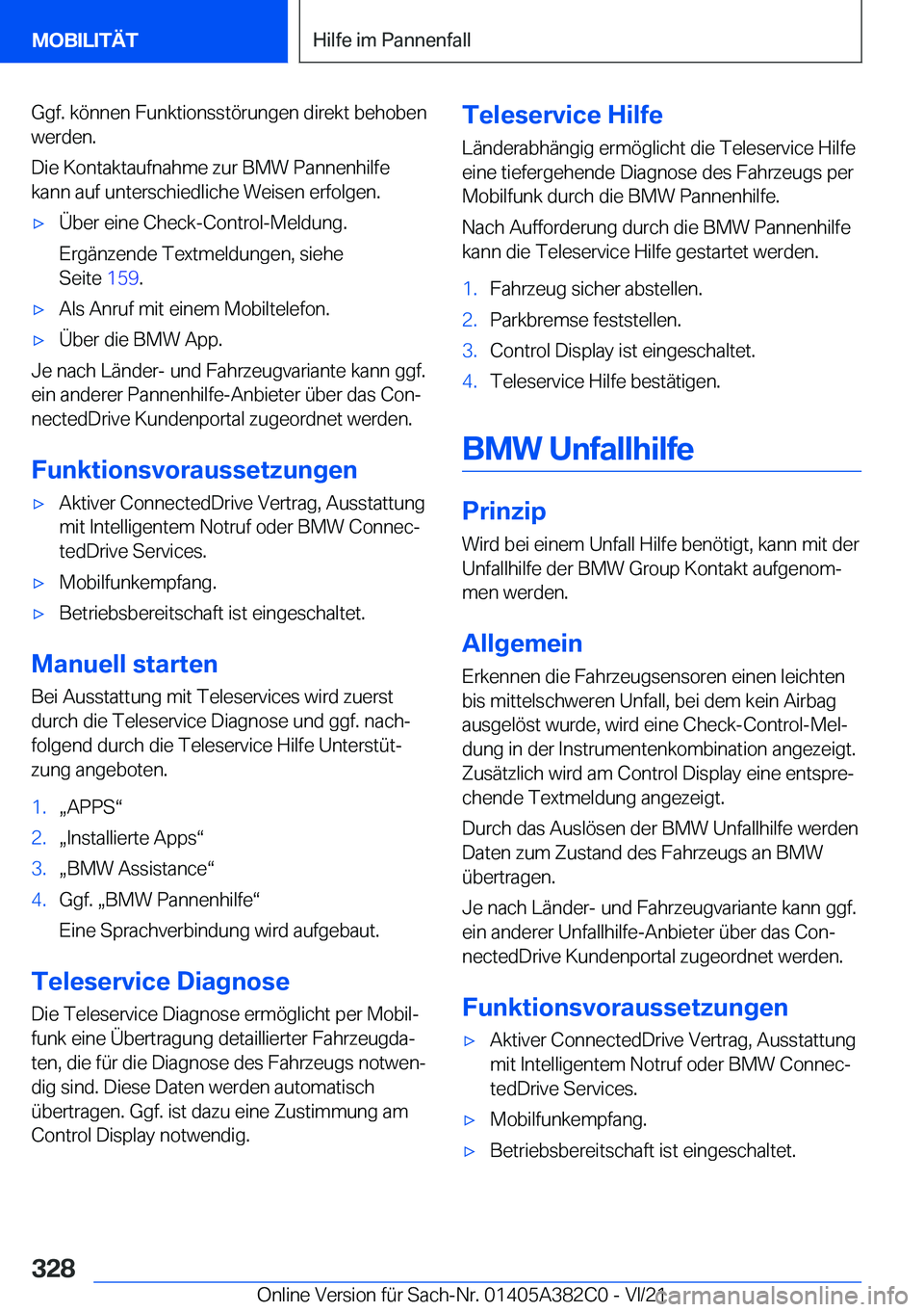 BMW Z4 2022  Betriebsanleitungen (in German) �G�g�f�.��k�