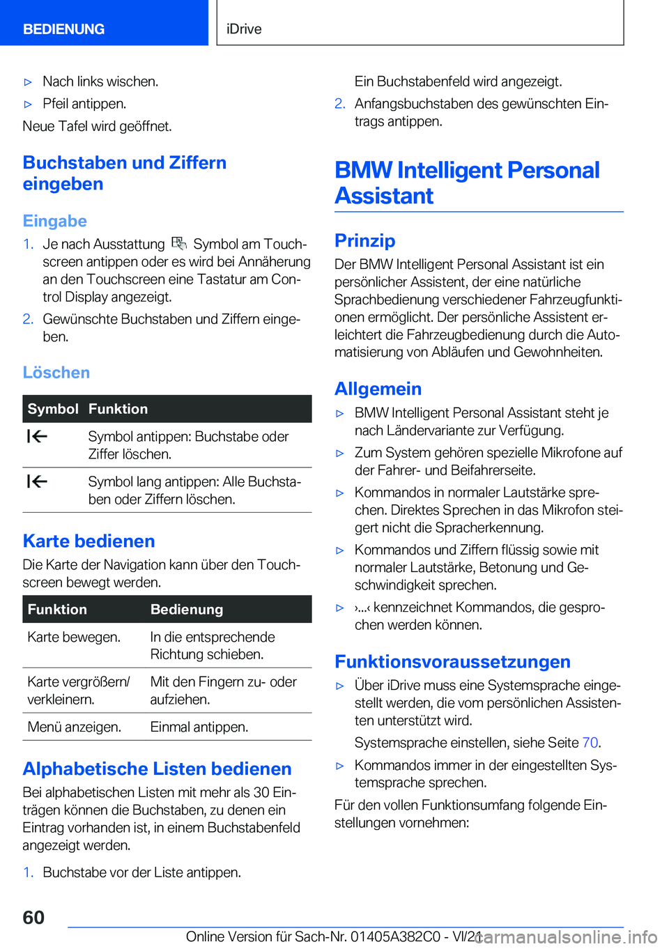 BMW Z4 2022  Betriebsanleitungen (in German) x�N�a�c�h��l�i�n�k�s��w�i�s�c�h�e�n�.x�P�f�e�i�l��a�n�t�i�p�p�e�n�.
�N�e�u�e��T�a�f�e�l��w�i�r�d��g�e�