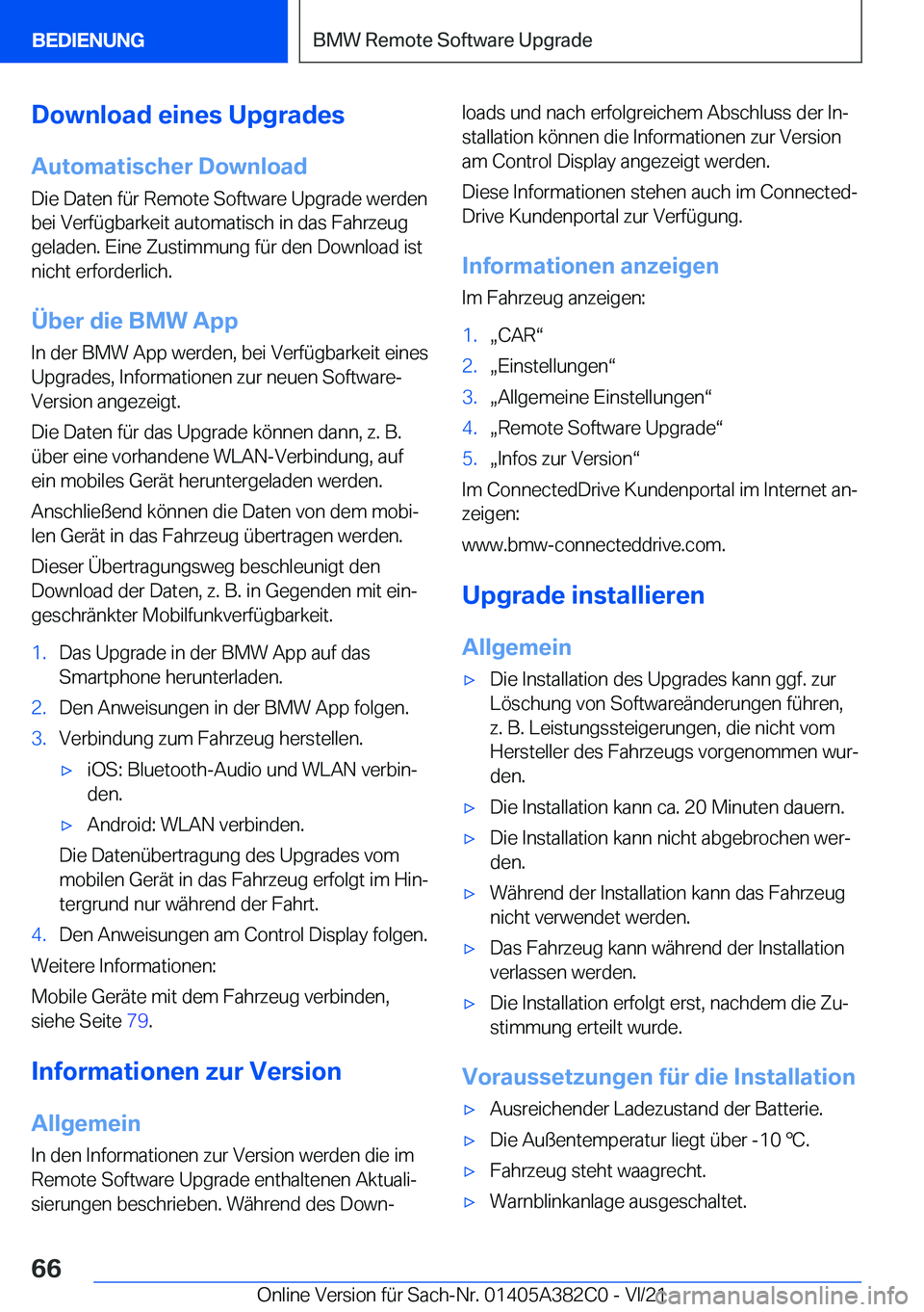 BMW Z4 2022  Betriebsanleitungen (in German) �D�o�w�n�l�o�a�d��e�i�n�e�s��U�p�g�r�a�d�e�s
�A�u�t�o�m�a�t�i�s�c�h�e�r��D�o�w�n�l�o�a�d �D�i�e��D�a�t�e�n��f�