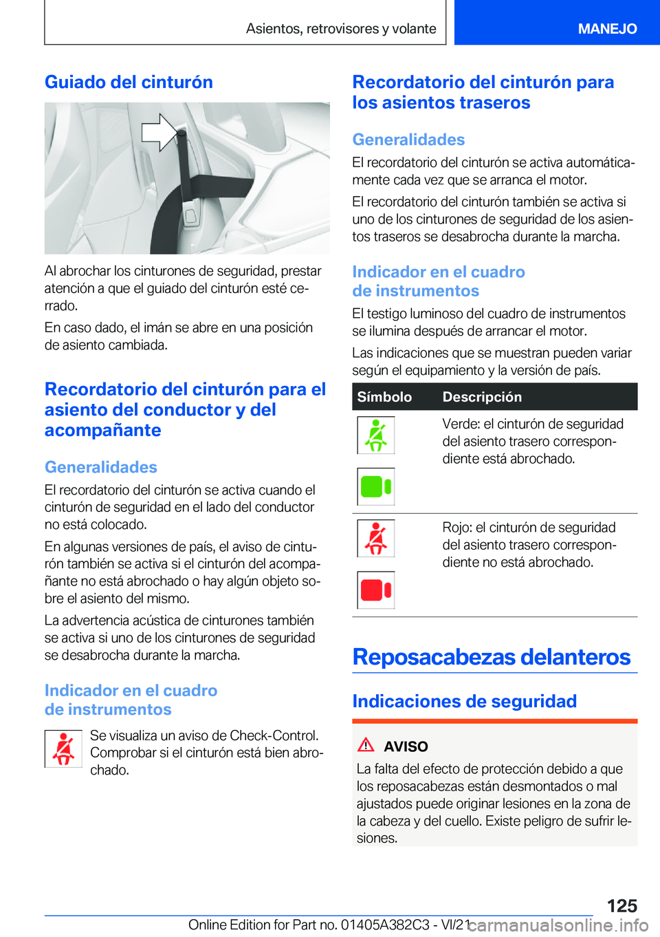 BMW Z4 2022  Manuales de Empleo (in Spanish) �G�u�i�a�d�o��d�e�l��c�i�n�t�u�r�
