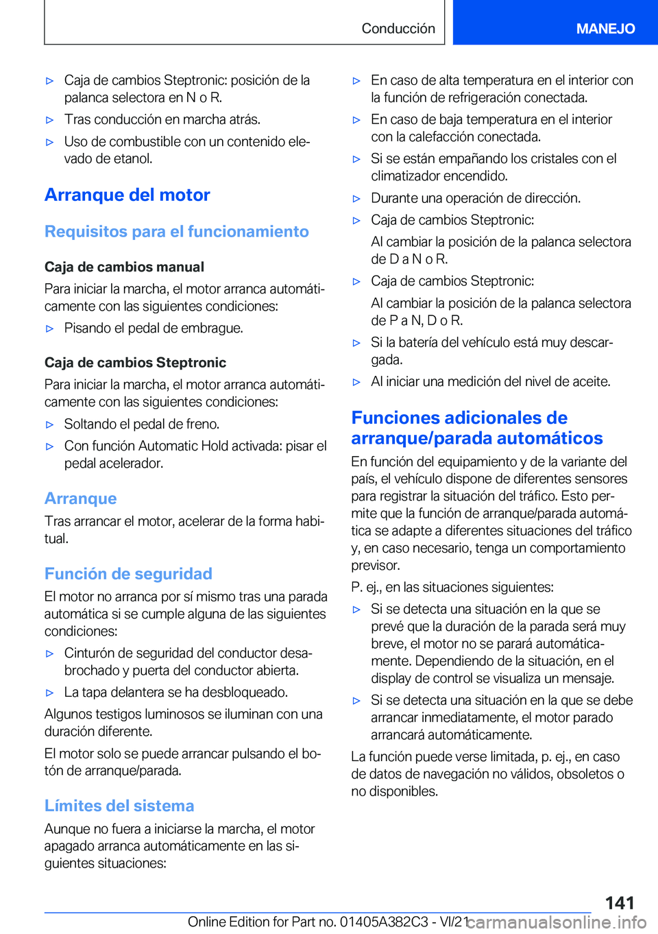 BMW Z4 2022  Manuales de Empleo (in Spanish) x�C�a�j�a��d�e��c�a�m�b�i�o�s��S�t�e�p�t�r�o�n�i�c�:��p�o�s�i�c�i�