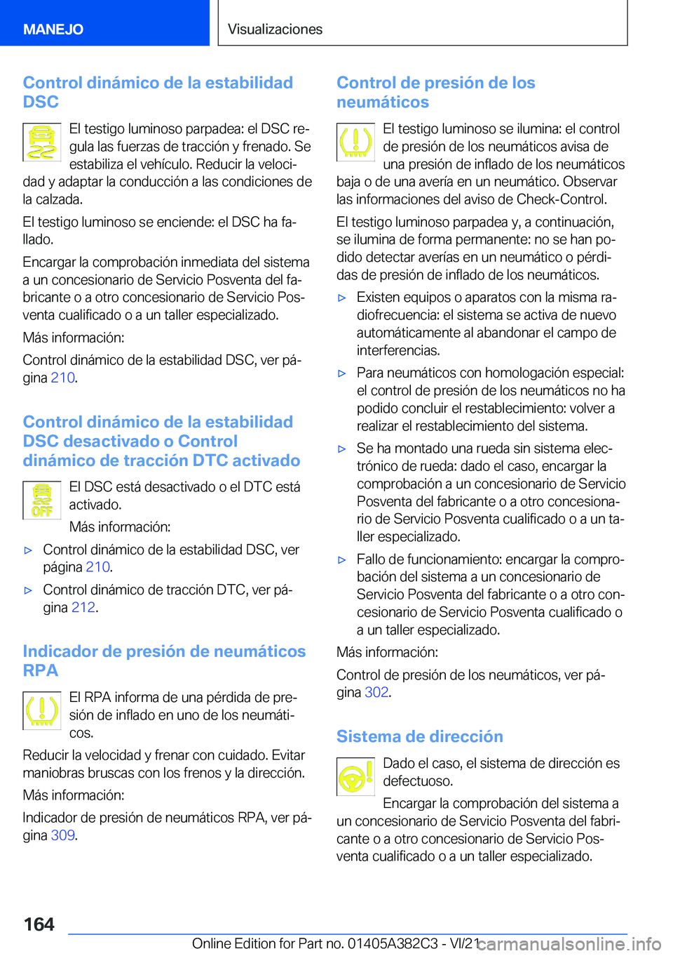 BMW Z4 2022  Manuales de Empleo (in Spanish) �C�o�n�t�r�o�l��d�i�n�