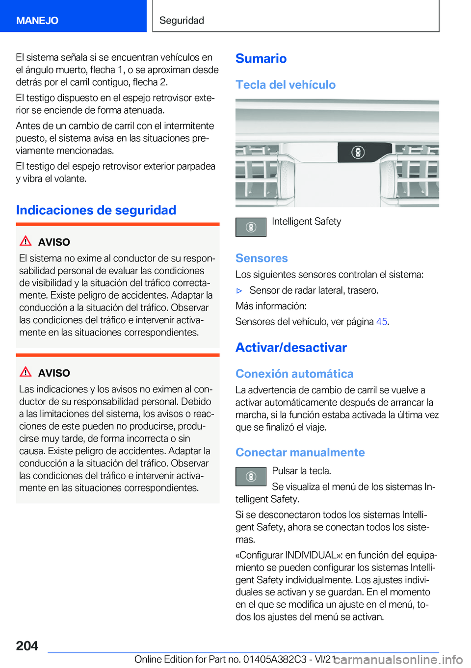 BMW Z4 2022  Manuales de Empleo (in Spanish) �E�l��s�i�s�t�e�m�a��s�e�