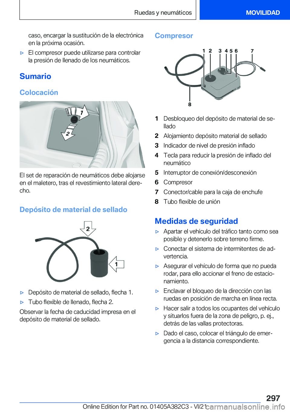BMW Z4 2022  Manuales de Empleo (in Spanish) �c�a�s�o�,��e�n�c�a�r�g�a�r��l�a��s�u�s�t�i�t�u�c�i�