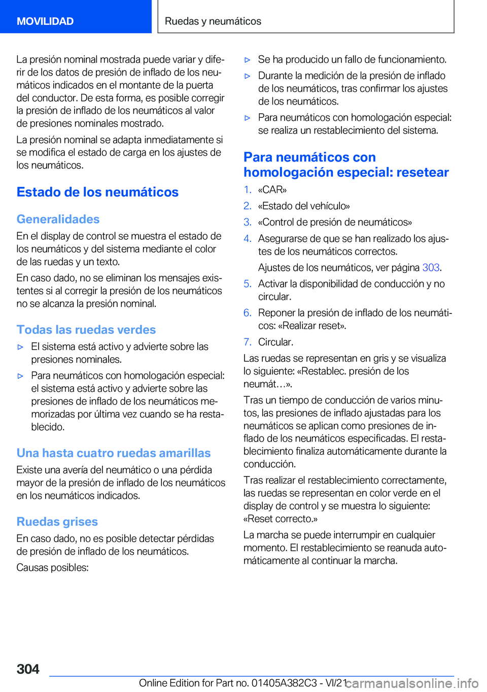 BMW Z4 2022  Manuales de Empleo (in Spanish) �L�a��p�r�e�s�i�