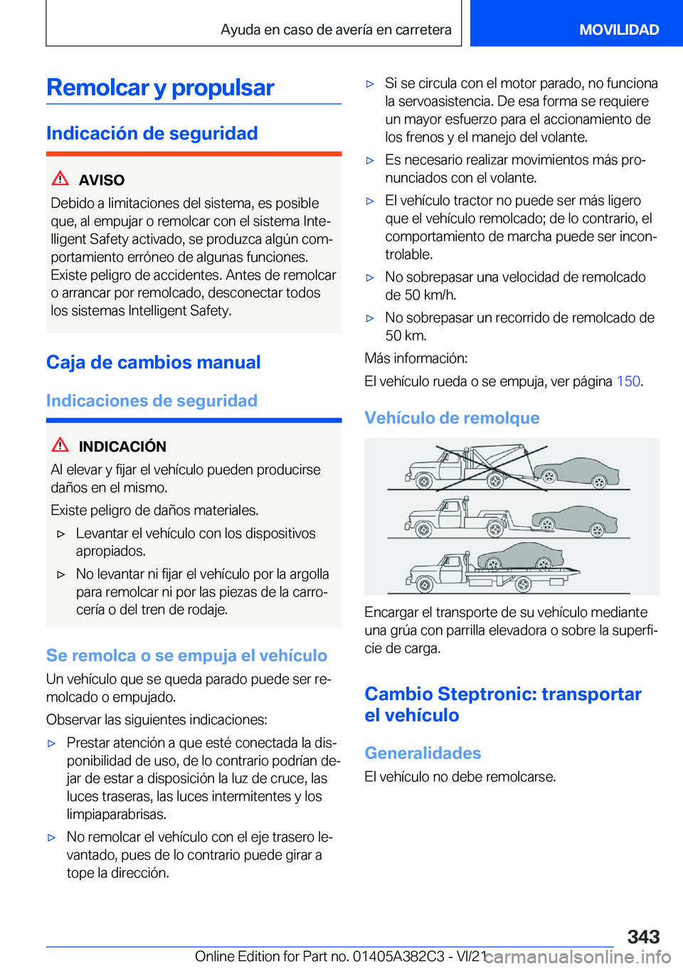 BMW Z4 2022  Manuales de Empleo (in Spanish) �R�e�m�o�l�c�a�r��y��p�r�o�p�u�l�s�a�r
�I�n�d�i�c�a�c�i�