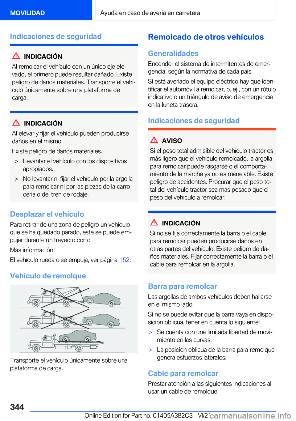 BMW Z4 2022  Manuales de Empleo (in Spanish) �I�n�d�i�c�a�c�i�o�n�e�s��d�e��s�e�g�u�r�i�d�a�d
�I�N�D�I�C�A�C�I�
